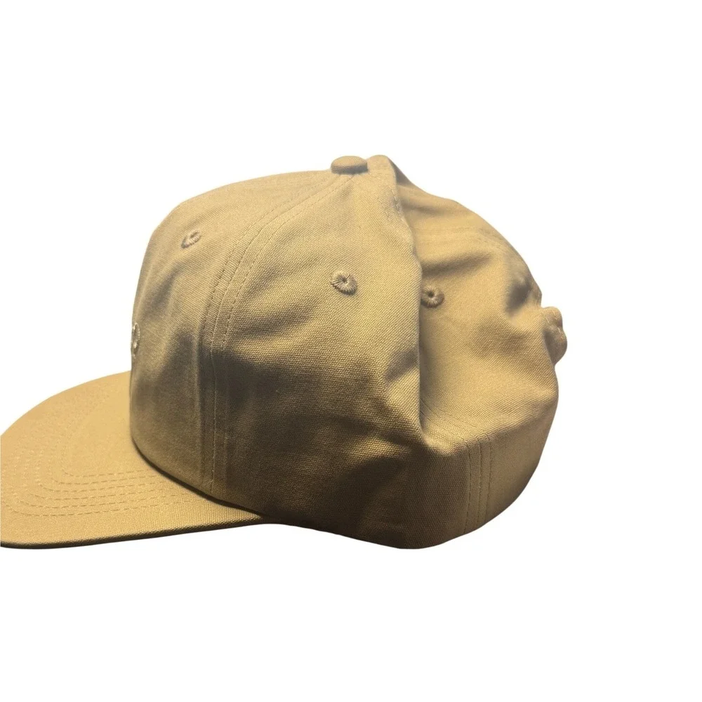 Willbo Hat Unisex One Size Tan Khaki Embroidered Logo Snapback Cap